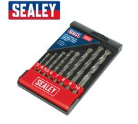 Sealey AK5708 Carbure Tungstène Incliné Lot de Forets à Maçonnerie 8pc 3mm-10mm