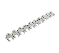 Sealey Ak598 Crow'S Foot Spanner Set 10Pc 3/8Sq Drive - Metric