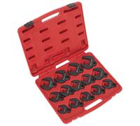 Sealey AK59831 Crow's Clé Pied Set 14pc 1.3cmSq Clé Métrique