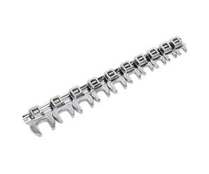 Sealey Ak5989 Crow'S Foot Open End Spanner Set 10Pc 3/8Sq Drive Metric