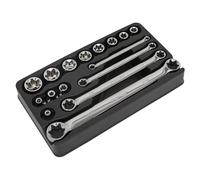 Sealey Ak61801 Trx-Star 3/8Sq Drive Socket And Spanner Set 16Pc