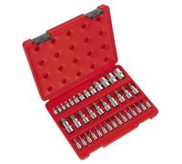 Sealey Ak6197 Trx Socket & Security Socket Bit Set 38Pc 1/4In 3/8In & 1/2In