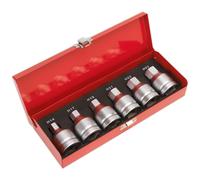 Sealey AK6217 Douille Embout Hexagonal Set 1.9cmsq Drive 6pc