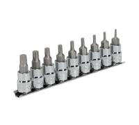 Sealey Ak6222 Trx-P Socket Bit Set 9Pc 3/8Sq Drive 50Mm