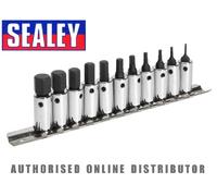 Sealey AK62251 Douille Embout Hexagonal Set 11pc 0.6cmSq Clé Métrique