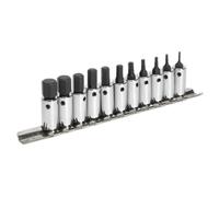 Sealey Jeu de douilles hexagonales AK62251 – 11 pièces 1/4" carré métrique (0,6 cm)