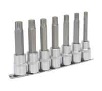 Sealey Ak6235 Ribe Socket Bit Set 7Pc 1/2Sq Drive 100Mm
