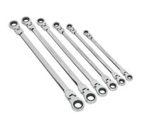 Sealey AK63832 Tête Flexible Double Embout liquet Set 6pc Extra-Long