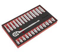 Sealey AK66723 Lot de 27 clés à cliquet et douilles 1/2"