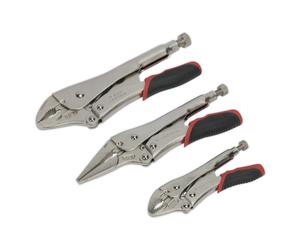 Sealey Ak6863 Locking Pliers Set 3Pc Quick Release