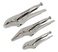 Sealey AK6876 Premier Verrouillage Pinces Set 3pc