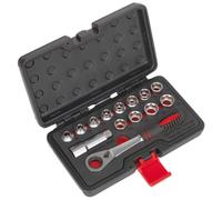 Sealey AK6926 Douille Set 14pc Traversant Bas Profil Walldrive Métrique