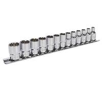 Sealey AK69813 Lot de 13 douilles carrées 1/4"