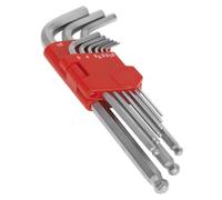 Sealey AK7139 Tête Ronde Clé Hexagonale Set 9pc Métrique Long