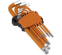 Sealey AK71750 Premier Impérial Long Clé Hexagonale Set Tête Ronde 9pc