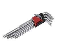 Sealey AK7180 Tête Ronde Clé Hexagonale Set 9pc Lock-On™ - Métrique