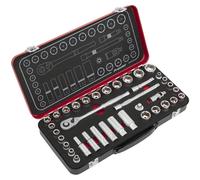 Sealey AK7923 Premier Platine Métrique / Imperial Douille Set 1cmSq Drive 37pc