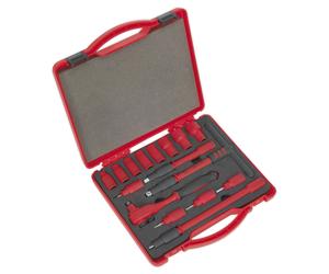 Sealey Ak7940 Insulated Socket Set 16Pc 3/8In Sq Drive 6Pt Walldrive Vde/Tuv/Gs