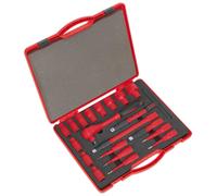 Sealey AK7941 Isolé Prise Set 20pc 1.3cmSq Lecteur 6pt Walldrive VDE / TUV/GS