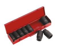 Sealey Ak80/9m Douille Impact Set 8pc 3/4"" Sq Drive Profond Métriques