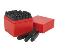 Ensemble De Poinçons De Lettres Et De Chiffres Sealey 36 Pièces 8 Mm AK8297