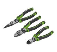 Sealey AK8376HV Lot de 3 pinces à levier haute visibilité Vert