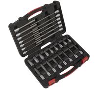 Sealey AK89000 Douille Embout Hexagonal Set 30pc 1cmSq Drive - Platine Série