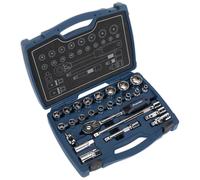 Sealey AK8992 Douille Set 26pc 1.3cmSq Drive 6pt Walldrive Métrique