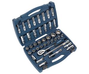 Sealey AK8993 Douille Set 41pc 1.3cmSq Lecteur Walldrive Métrique