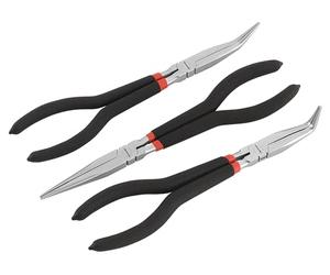 SEALEY ak930 aiguille Nez Pince Set 3pc 280 mm Ni-Fe Finition