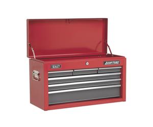 Sealey Ap2201Bb Topchest 6 Drawer With Ball Bearing Runners - Red/Grey