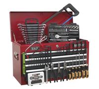 Sealey Ap2201Bbcombo Topchest 6 Drawer Bearing Runners Red/Grey & 97Pc Tool Kit