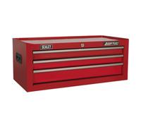 Sealey Ap223 Mid-Box 3 Drawer With Ball Bearing Runners - Red