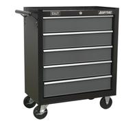 Sealey Ap2505B Rollcab 5 Drawer With Ball Bearing Runners - Black/Grey