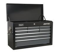 Sealey Ap2509B Topchest 9 Drawer With Ball Bearing Runners - Black/Grey