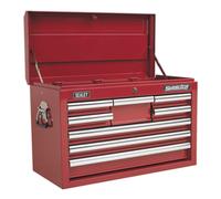 Sealey Ap33089 Topchest 8 Drawer With Ball Bearing Runners - Red