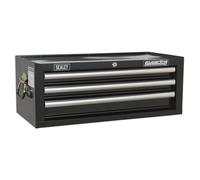 Sealey Ap33339B Add-On Chest 3 Drawer With Ball Bearing Runners - Black
