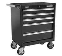 Sealey Ap33459B Rollcab 5 Drawer With Ball Bearing Runners - Black