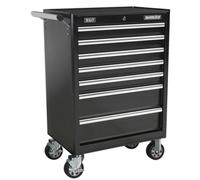 Sealey Ap33479B Rollcab 7 Drawer With Ball Bearing Runners - Black