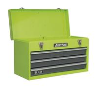 Sealey Outil Poitrine 3 Tiroir Portable Avec Ball-Bearing Coulisses - Vert/Gris