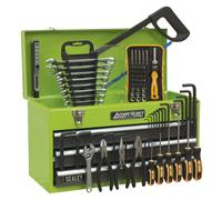 Sealey Ap9243Bbhvcom Portable Tool Chest 3 Drawer & 93Pc Tool Kit