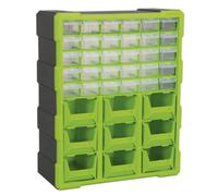 Sealey Apdc39Hv Cabinet Box 39 Drawer - Hi-Vis Green/Black