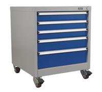 Sealey Api5657B Mobile Industrial Cabinet 5 Drawer