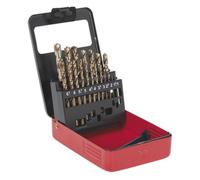 Sealey Ars Cobalt Partagé Point Entièrement Sol Set Mèche Perceuse 19pc Métrique