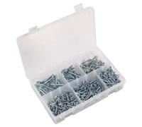 Sealey Auto-Taraudeuse Vis Assortiment din 7982 510pc Fraisée Pozi Zinc AB062S