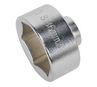Sealey Bas Profil Douille Filtre à Huile 3/8" Sq Drive - Rouge, 36mm