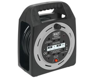 Sealey BCR15CB Câble Bobine Boite Type 15m 4 X 230V 1.25mm ² Thermique Voyage