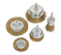 Sealey Brosse en Métal Set 5pc Laitonné BWBS05