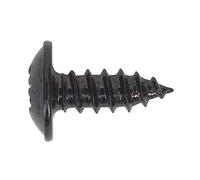 Sealey BST3510 Lot de 100 vis Pozi auto-taraudeuses à tête à bride Noir 3,5 x 10 mm