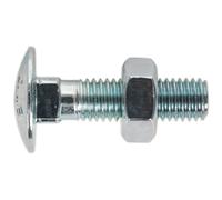 Sealey CBN1040 Coach Boulon & Ecrou M10 X 40mm Zinc din 603 Paquet De 50